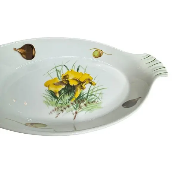 Vintage Louis Lourioux Fire Proof France Casserole Baking Oven Serving Dish Pan - Picture 2 of 7